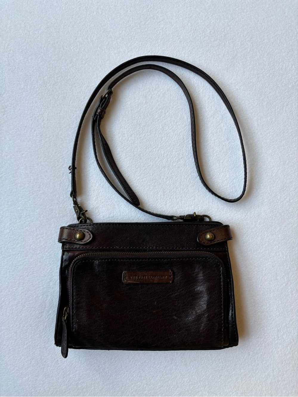 Dark Brown Leather Crossbody Messenger Bag - The Frye Company